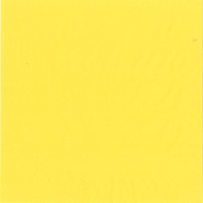 Serviet i gul - P�skeserviet 33x33cm