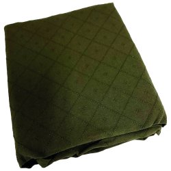 Mrkegrn stofdug i genanvendt bomuld - 140*250cm