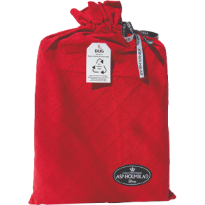 Rd stofdug i genanvendt bomuld - 140*250