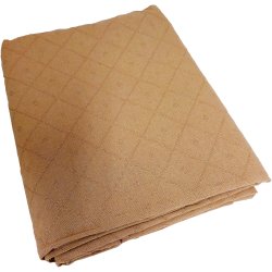 Khakifarvet stofdug i genanvendt bomuld - 140*250cm