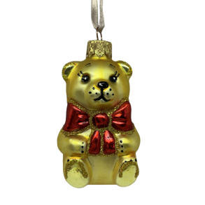 Bamse i guld- Julekugle