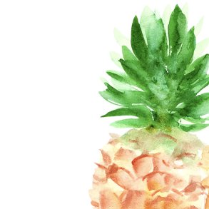 Frokostserviet med ananas - 33x33cm