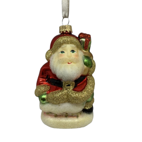 Julemand med gavesk - Julekugle