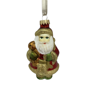 Julemand med hund - Julekugle