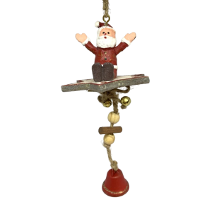 Julemand p stjerne i tr - Juleophng