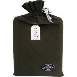 Mrkegrn stofdug i genanvendt bomuld - 140*250cm