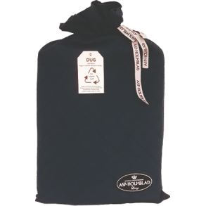 Ocean blue / mrkebl stofdug i genanvendt bomuld - 140*250cm