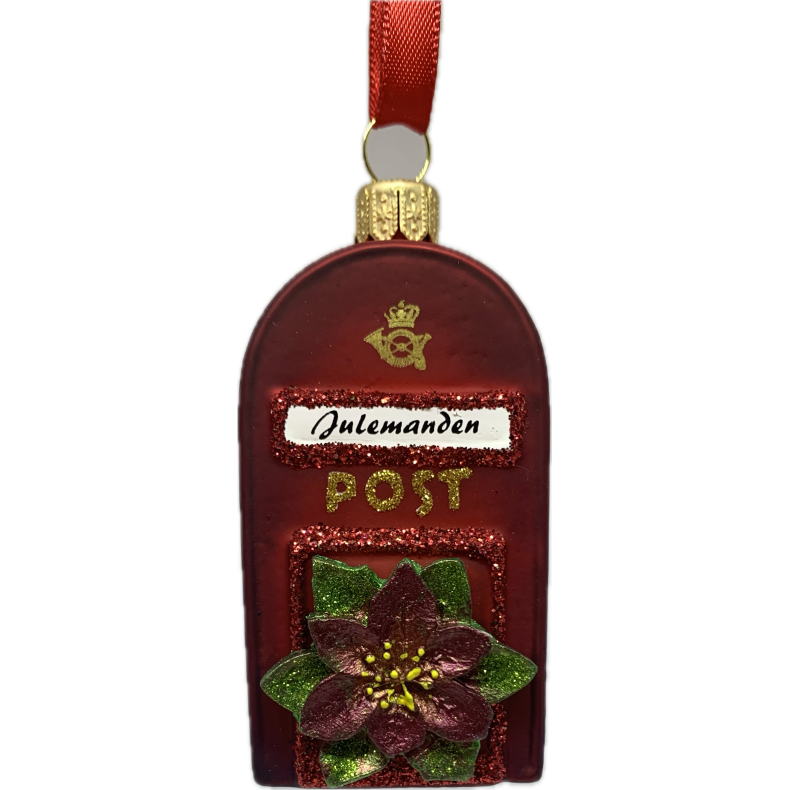 Postkasse m. juleblomst