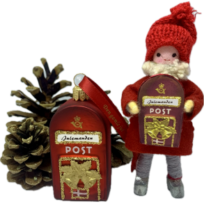 Post s�t - julekugle og AnneBeateDesign nisse 