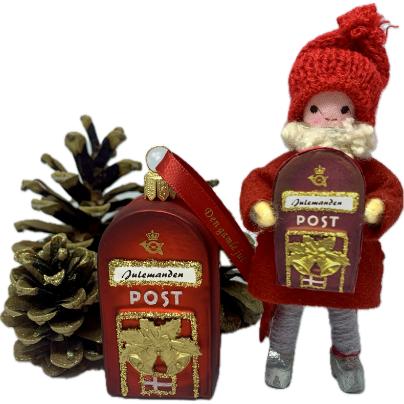 Post s�t - julekugle og AnneBeateDesign nisse 