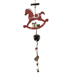 Rd gyngehest i tr - Juleophng