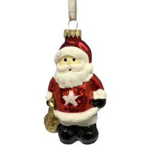 Julemand med gavesk - Julekugle