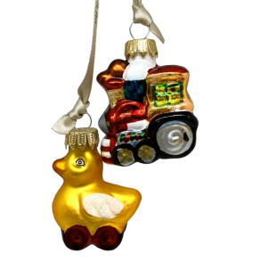 St med lille and tog - Julekugler