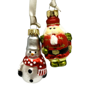 St med lille soldat og snemand - Julekugler