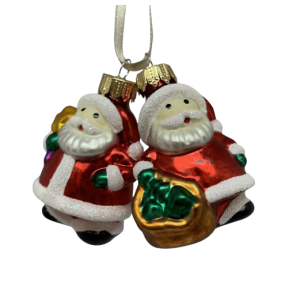 St med sm julemnd med stjerne og sk - Julekugler