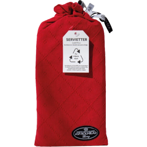 Stofservietter i rd 2 stk. - 45x45cm 